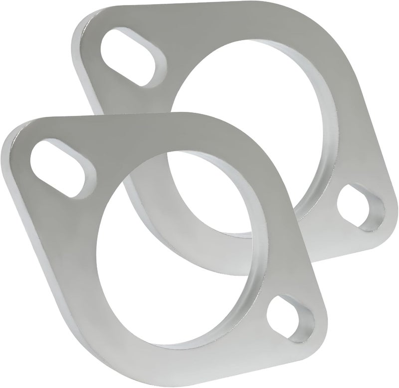 Simnliras Store 2 Bolt 2.5 inch/63.5mm Exhaust Flange Connection Kit Corrosion Proof 2.5 inch 2 Blot Exhaust Flange & Exhaust Gasket Kit with Bolts & Nuts for 63.5mm OD Pipes(2 Pcs Flange) - Image 3